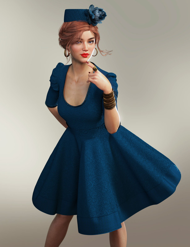 dForce Alicia Outfit for Genesis 8 and 8.1 Females