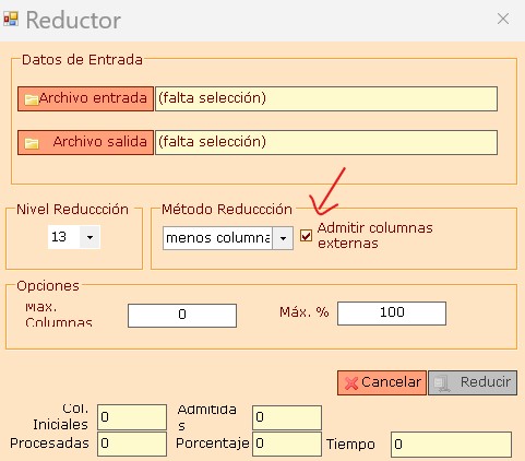 reduccion externas