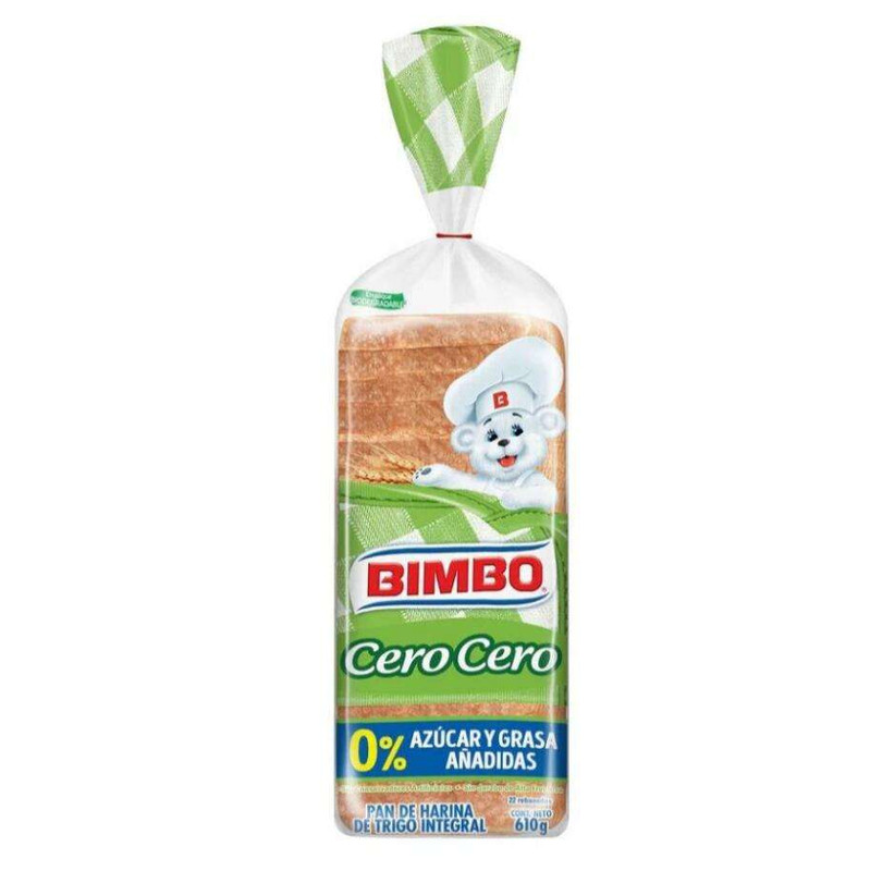 Walmart: Pan Bimbo cero cero 610 g 
