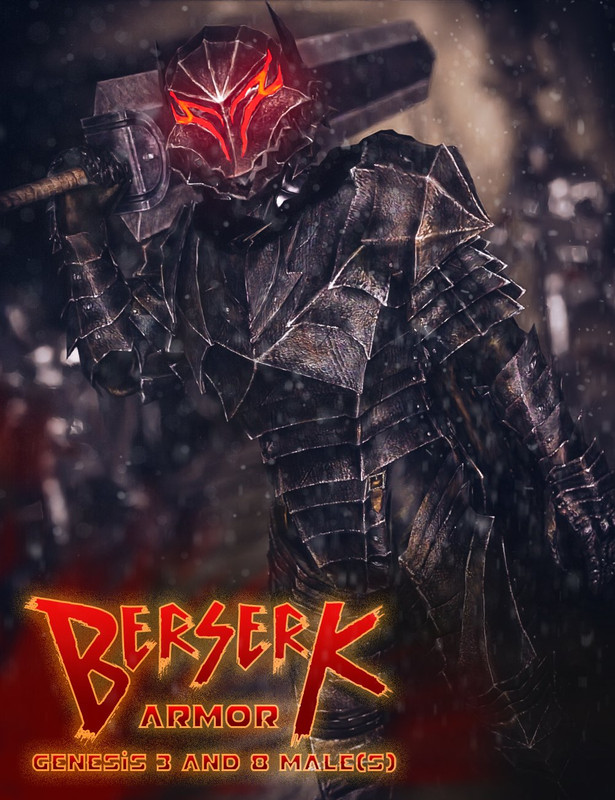 Berserk Armor For Genesis 3 and 8 Male(s) Berserk Armor For Genesis 3 and 8 Male(s)