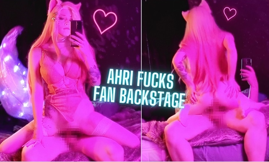 Enafox - Ahri Fucks Fan Backstage 1712p