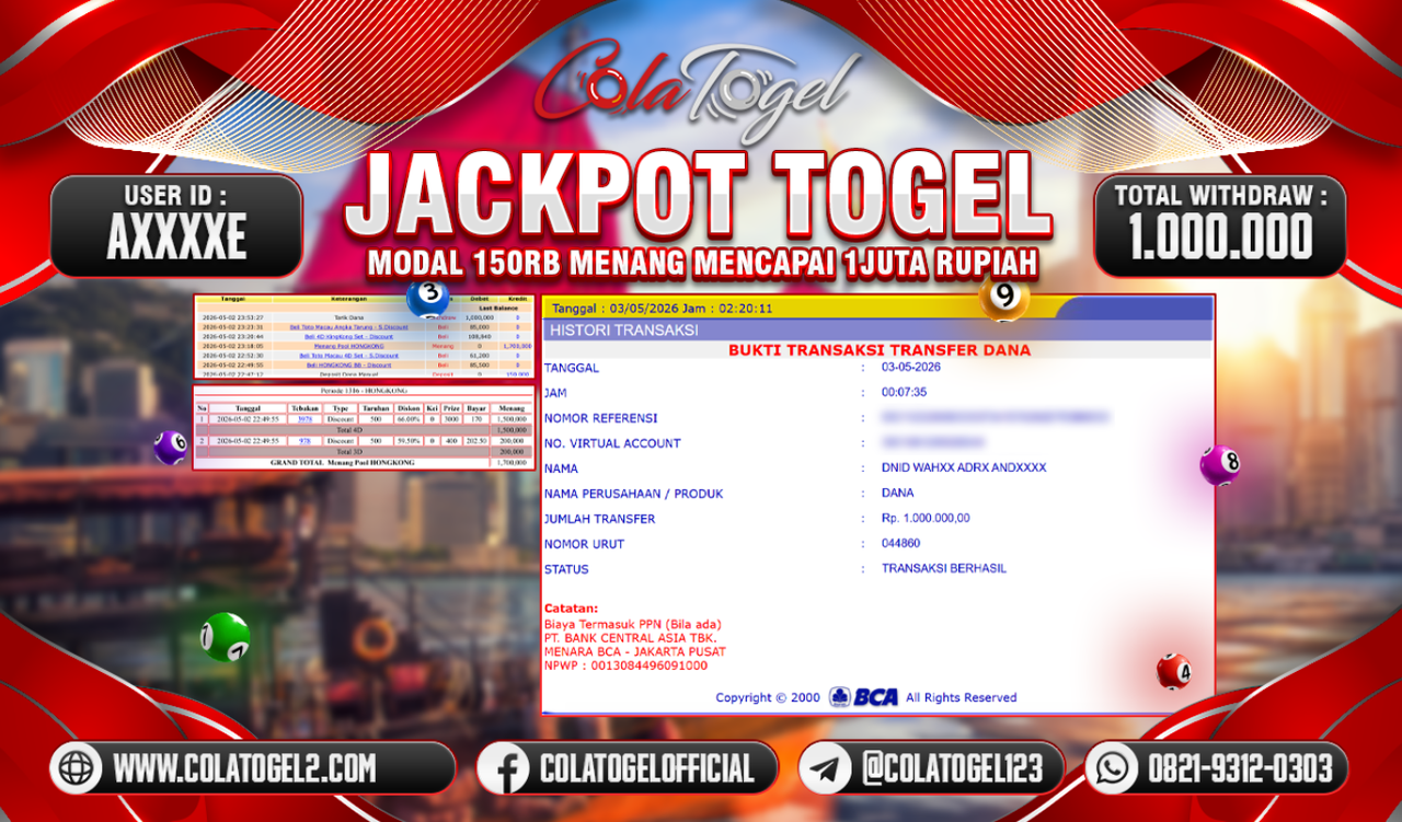 JACKPOT HONGKONG LOTTO!!