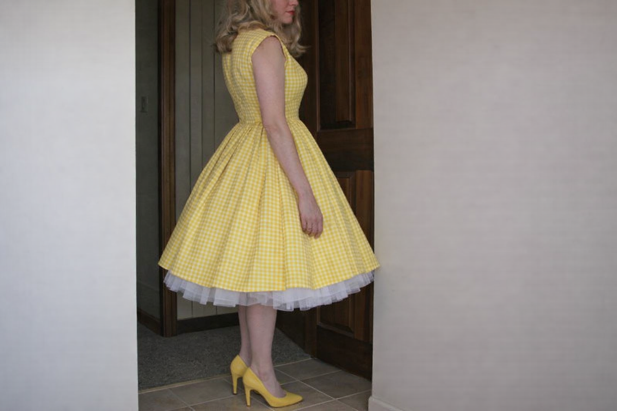 yellow gingham dress alice