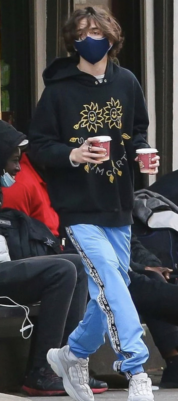 Timothée in NYC on November 5 2020