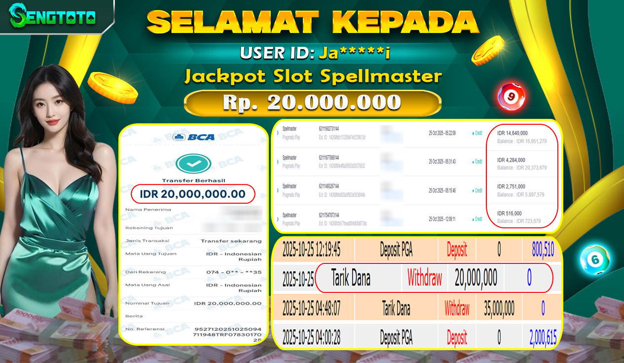 BUKTI PEMBAYARAN SLOT SPELLMASTER