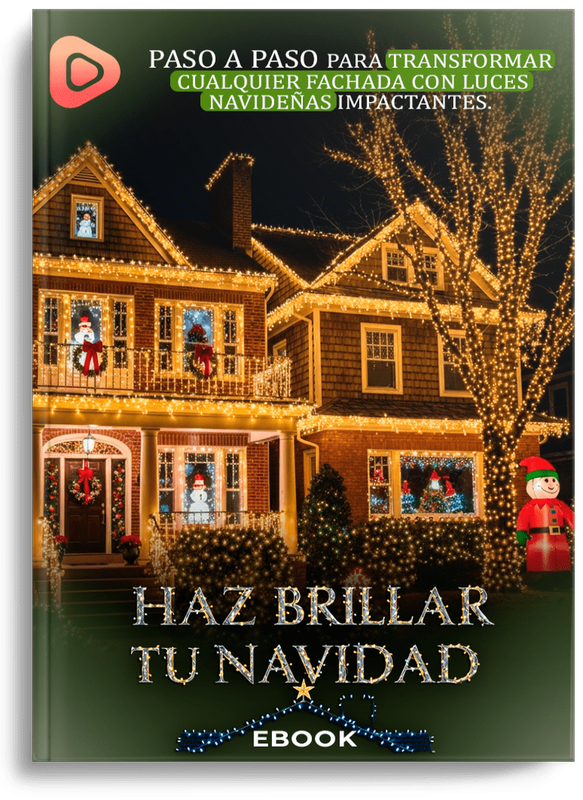 Instalación de luces navideñas