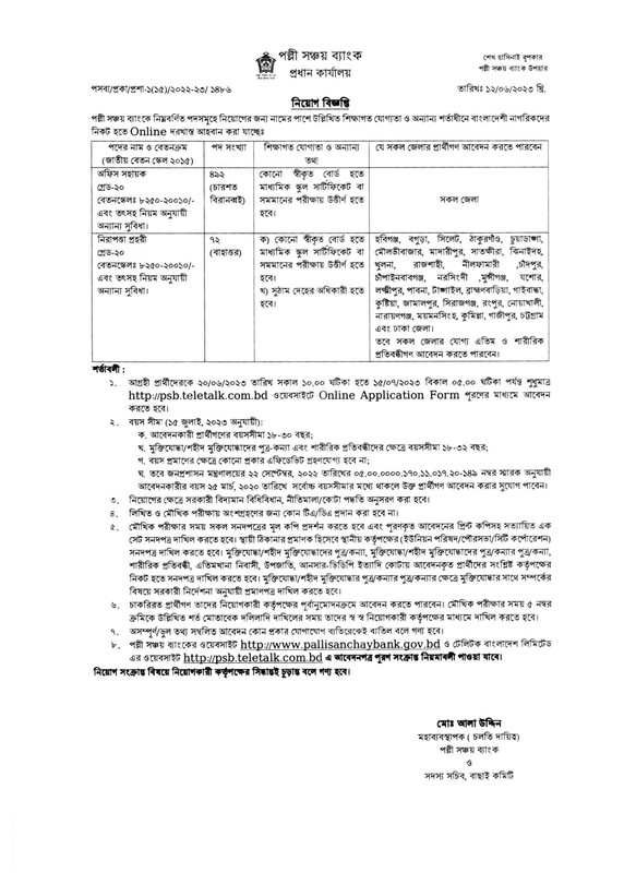Palli-Sanchay-Bank-Job-Circular-2023-PDF-1