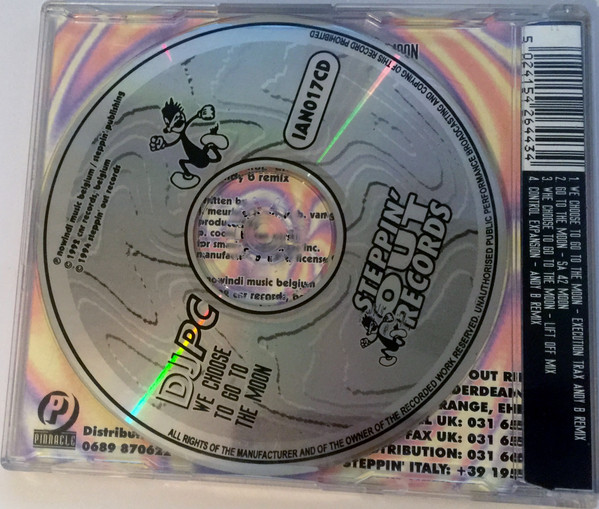 24/03/2023 - DJPC – We Choose To Go To The Moon (CD, Single)(Steppin' Out Records – IAN017CD)  1994 R-1309546-1545243503-6671