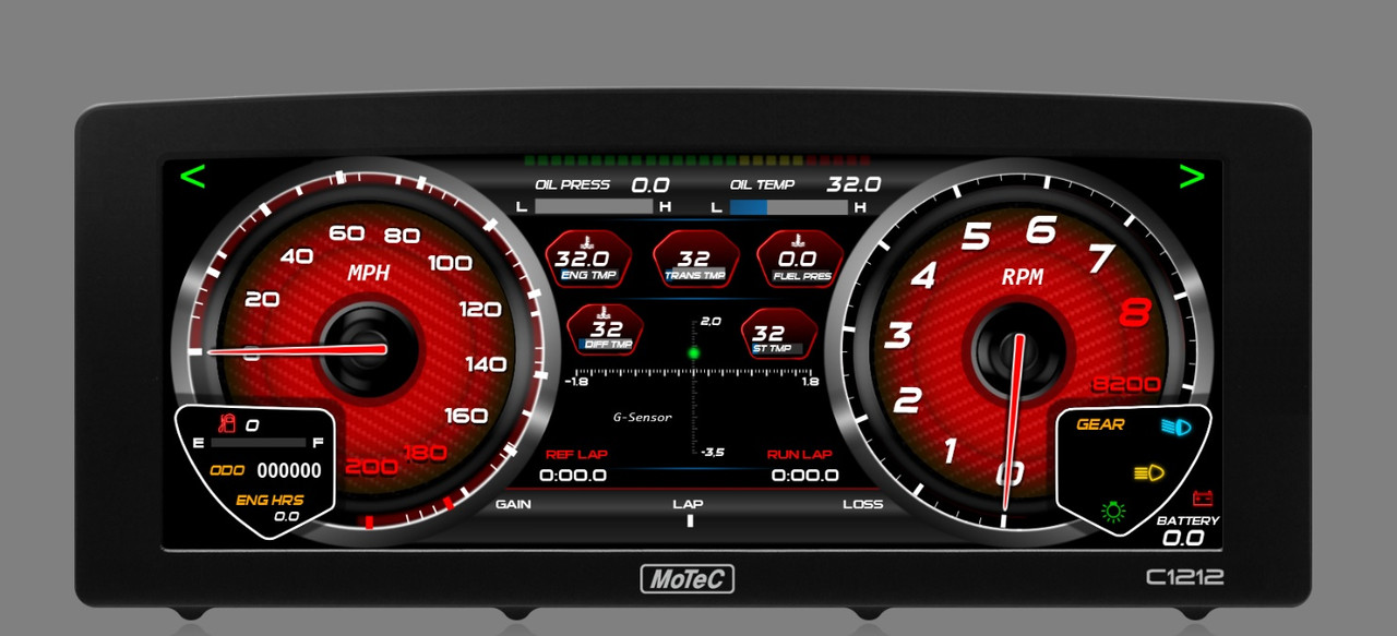 Motec C1212 track screenshot
