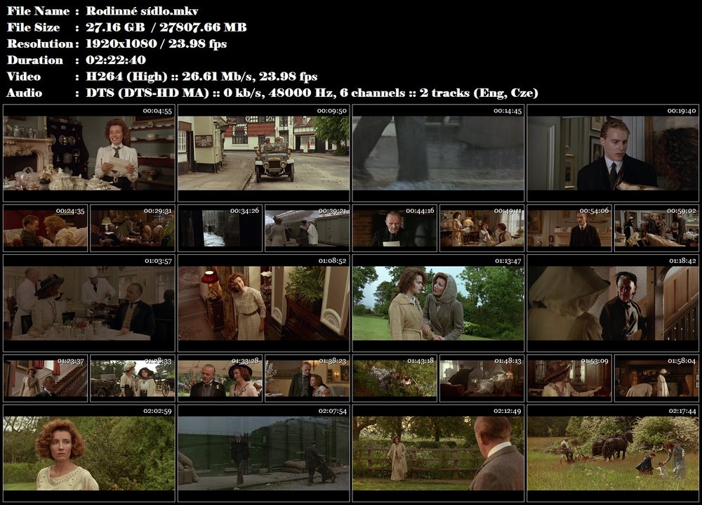 Rodinné sídlo / Howards End (1992)