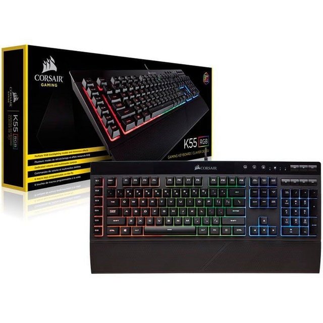 Teclado Gamer K55 Rgb Abnt2 – Ch-9206015-Br – Corsair