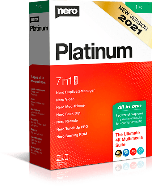 Nero Platinum 2021 Suite v23.5.1000 + Content Packs