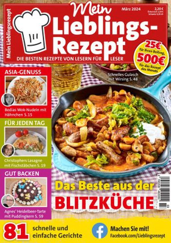 Cover: Mein Lieblingsrezept Magazin Maerz No 03 2024