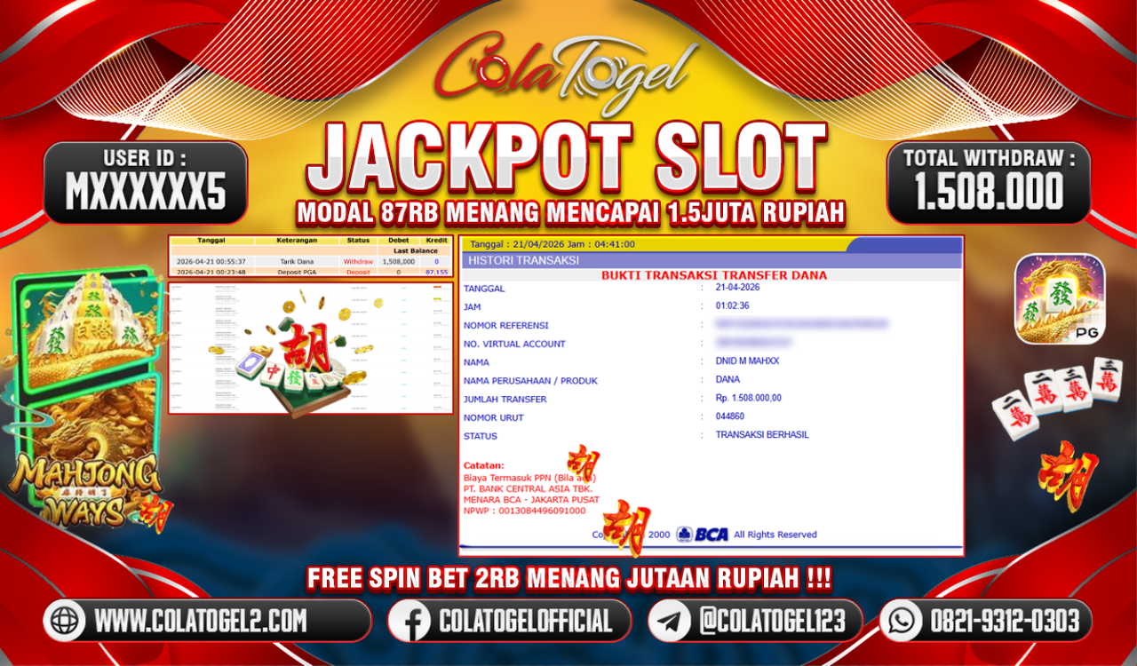JACKPOT SLOT GACORR!!