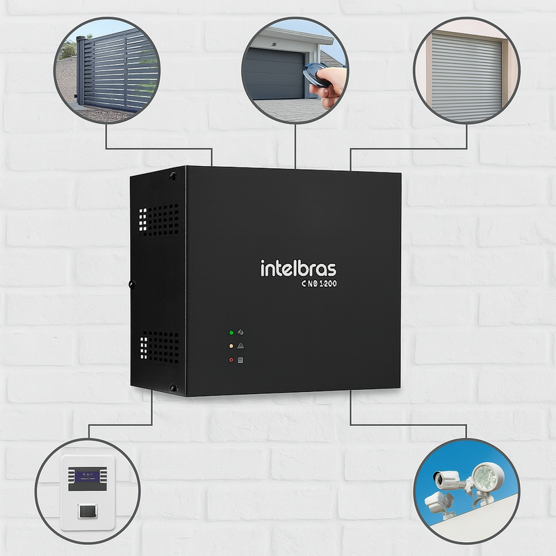 Ilustração de uso do Nobreak Intelbras GNB 1000