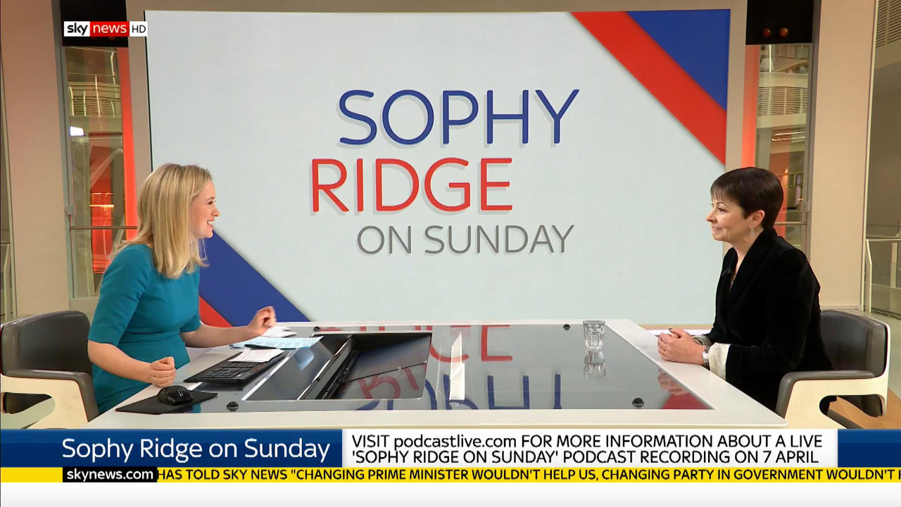 24 March - 09.00.00 - Sophy Ridge On Sunday. A new kind of polit