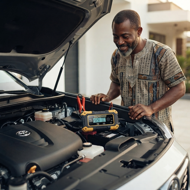 Works on cars generators bikes