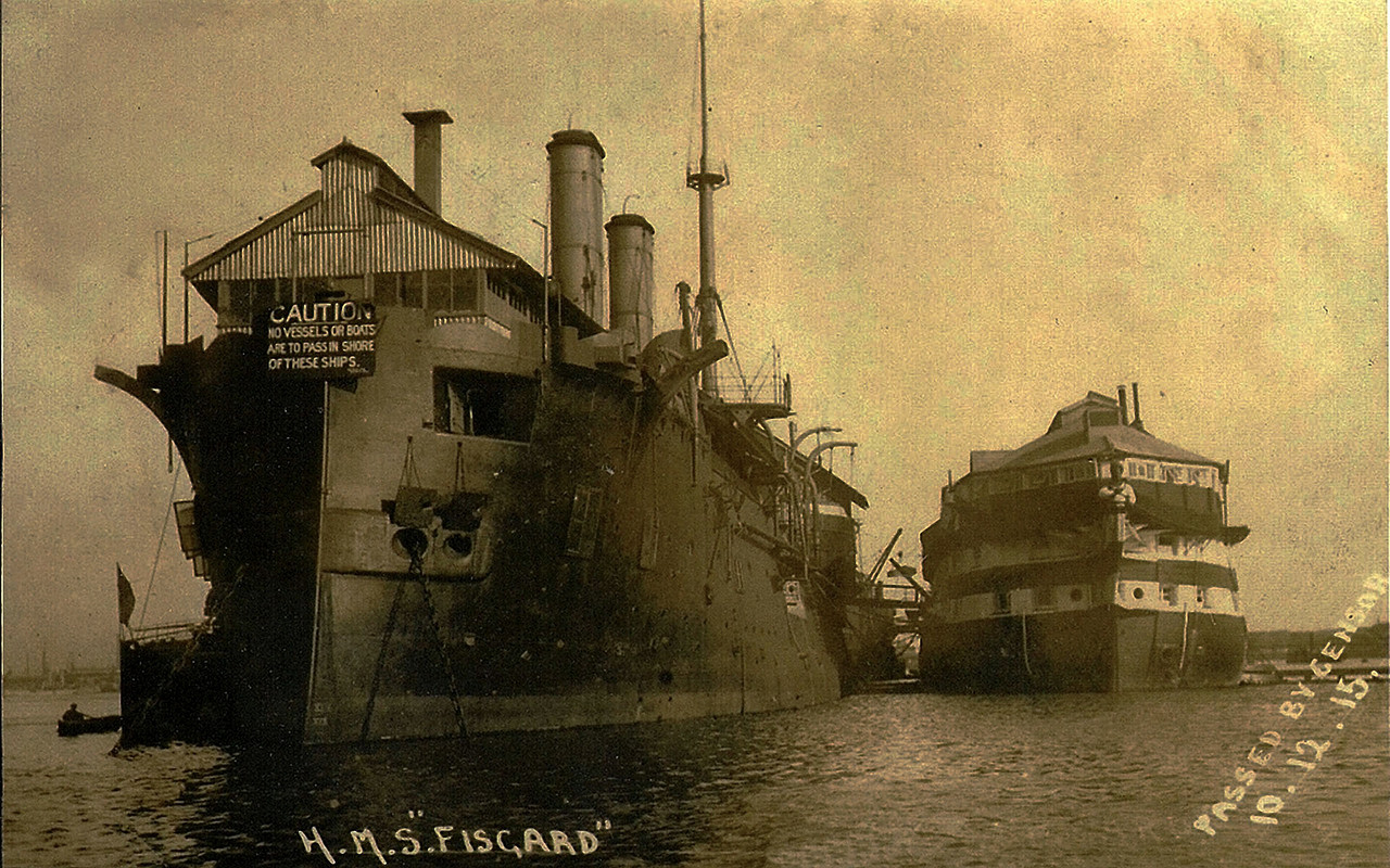 HMS Hindostan как HMS Fisgard III 10 января 1919