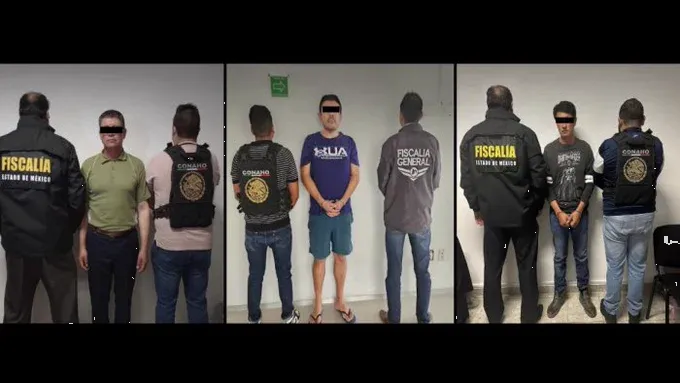 Detienen a tres hombres acusados de abuso sexual de menores en Edomex