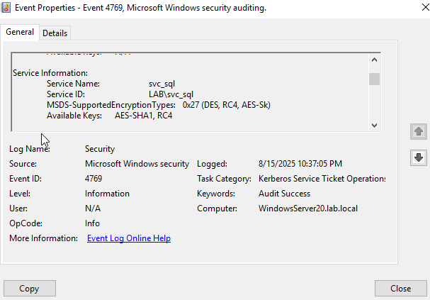 Step 1.1 Screenshot