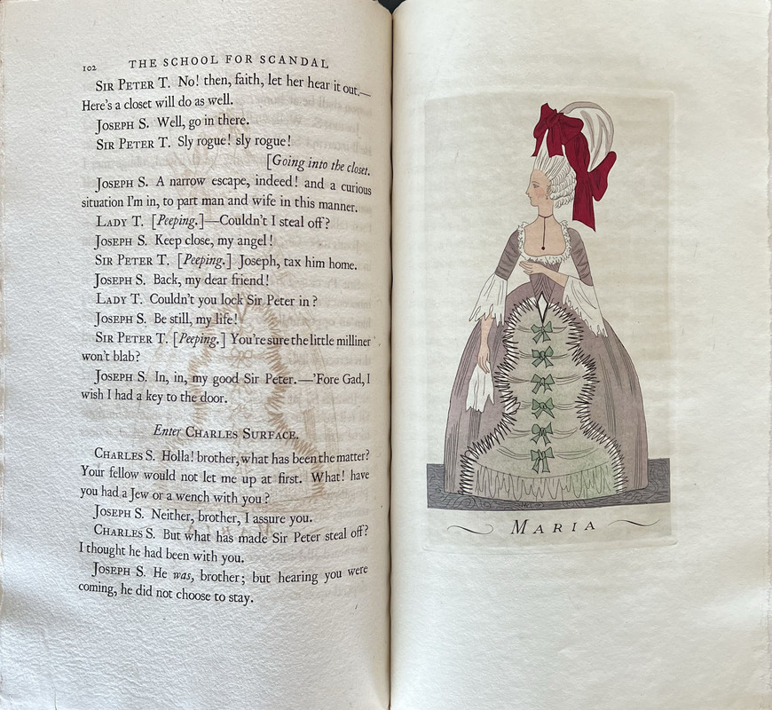 The School for Scandal by R. B. Sheridan – LIMITED EDITIONS CLUB