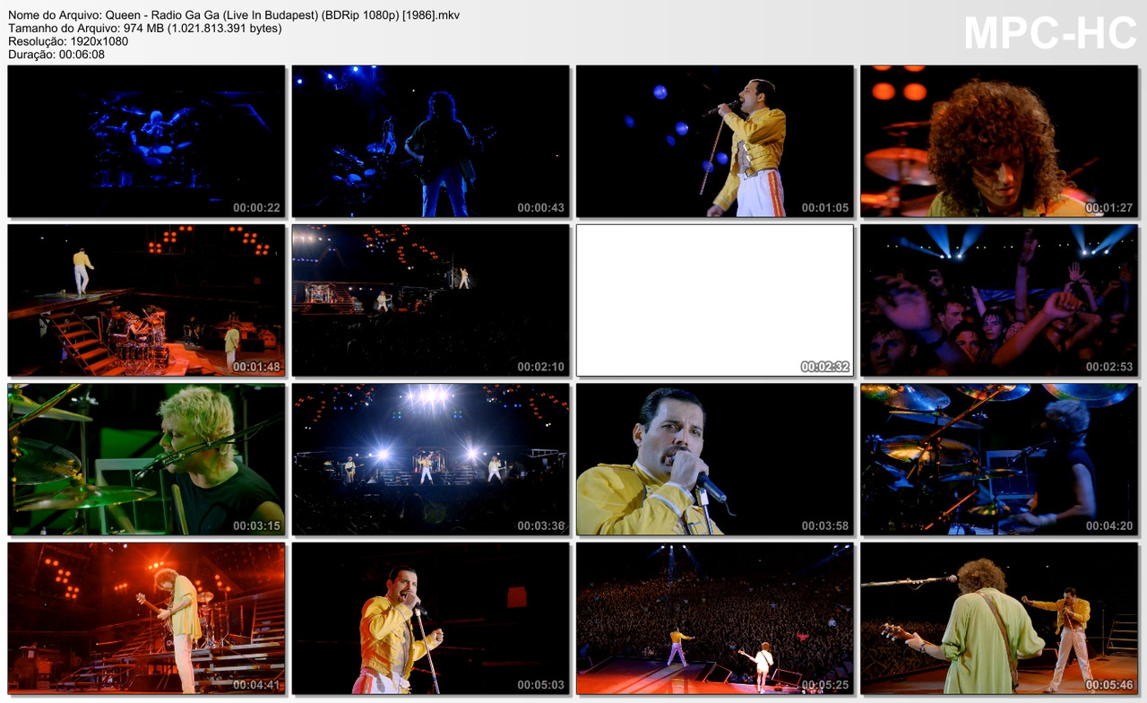 Queen - Radio Ga Ga (Live In Budapest) (BDRip 1080p) [1986]