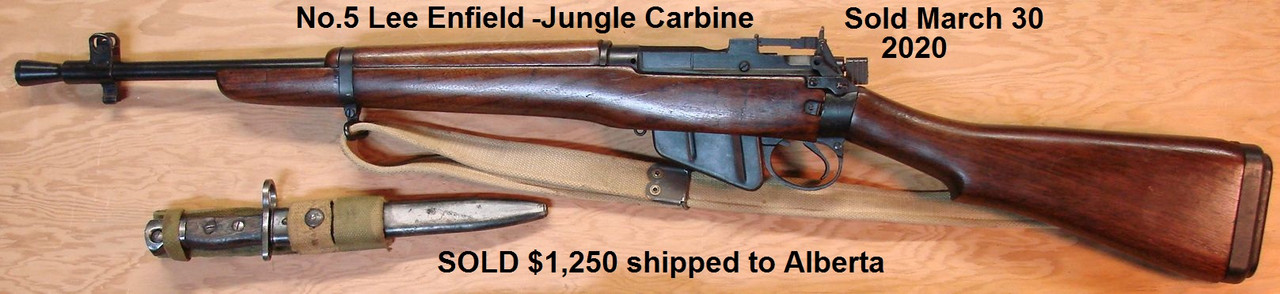 SOLD No.5 Jungle Carbine with bayonet
