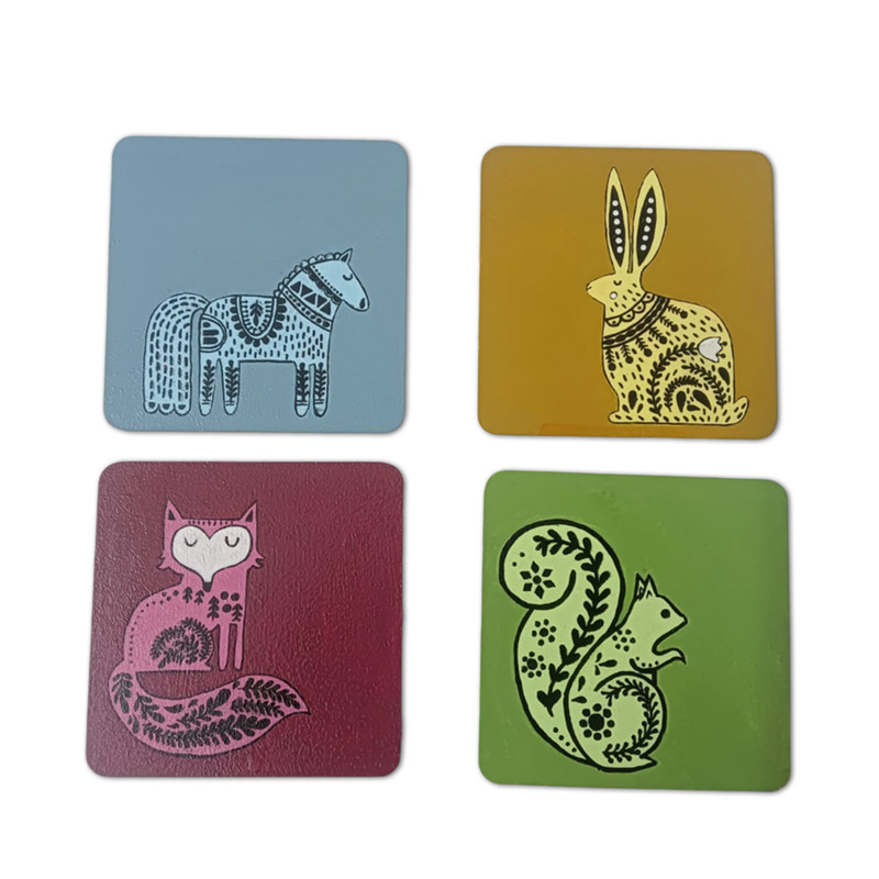 Scandinavian Art On Coasters DIY Kit by Penkraft