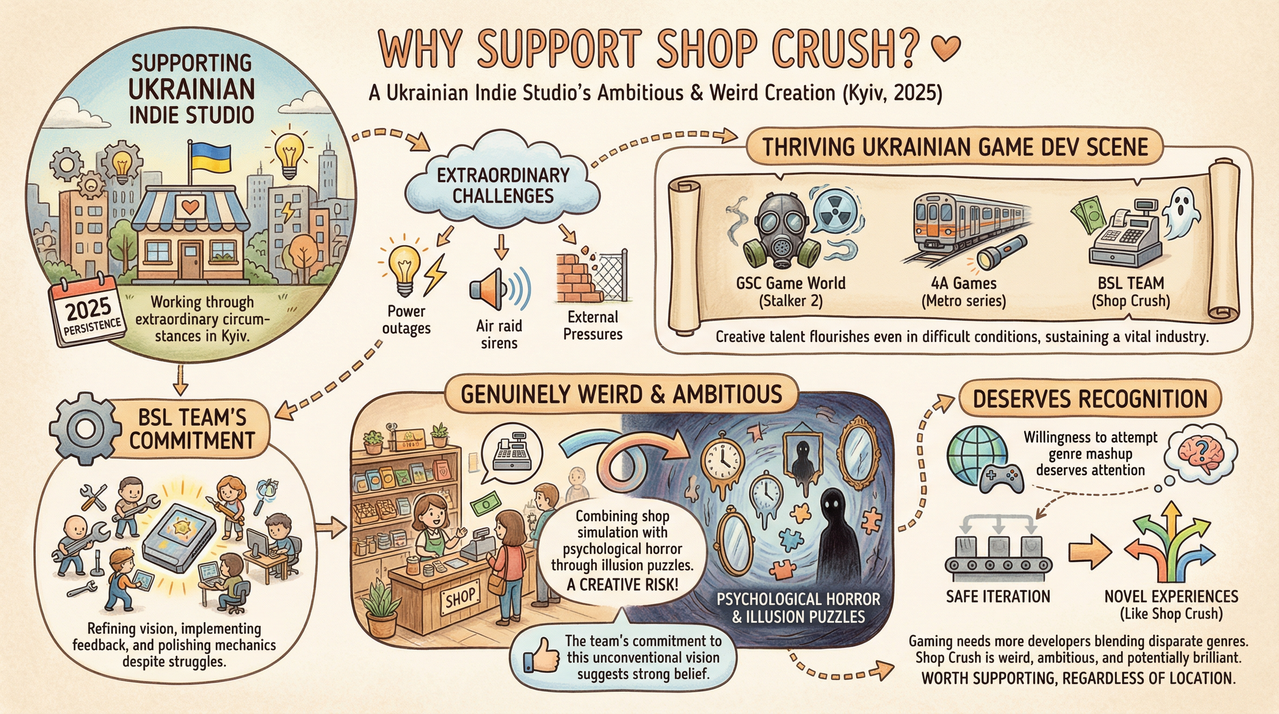 Mysterious vintage thrift shop interior with atmospheric lighting