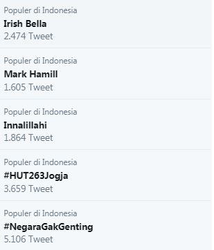 Irish Bella trending topic Twitter
