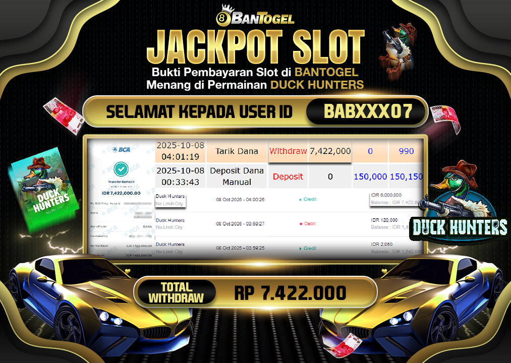 BUKTI JACKPOT LUNAS BANTOGEL