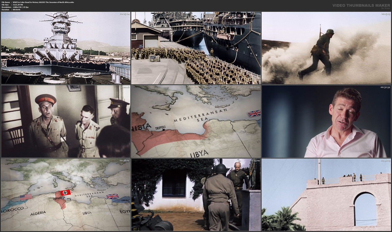 WWII in Color Road to Victory S01E03 The Invasion of North Africa.mkv