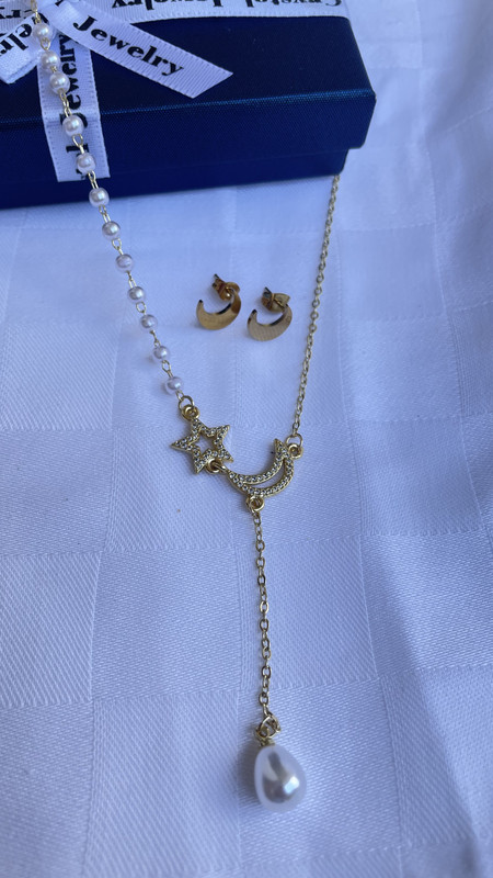Conjunto de Cadena+Arete Chunky 1