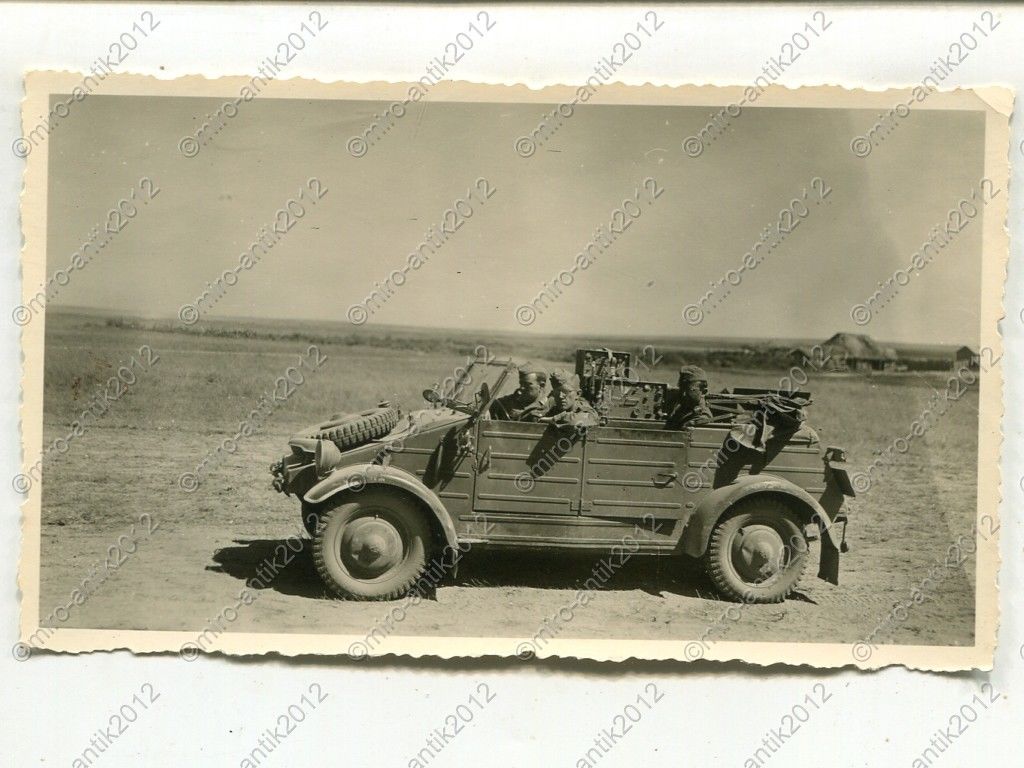 Foto, Wehrmacht, PKW, VW Typ 82 Kübelwagen, Funk