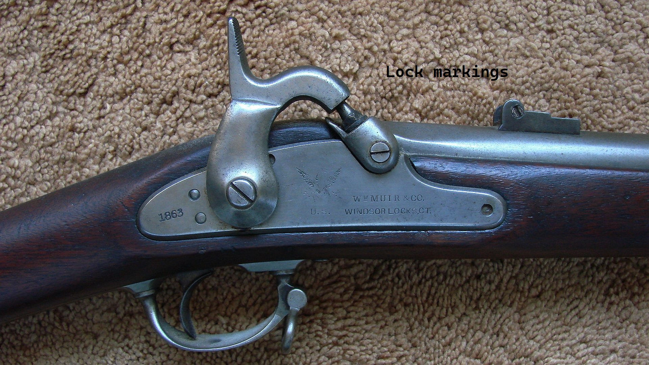 #2 Lock markings on Model 1861 Rifle-Musket Muir Contract