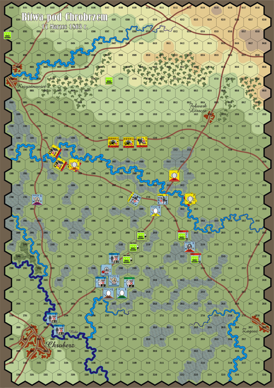 Powstanie Styczniowe 1863Map
