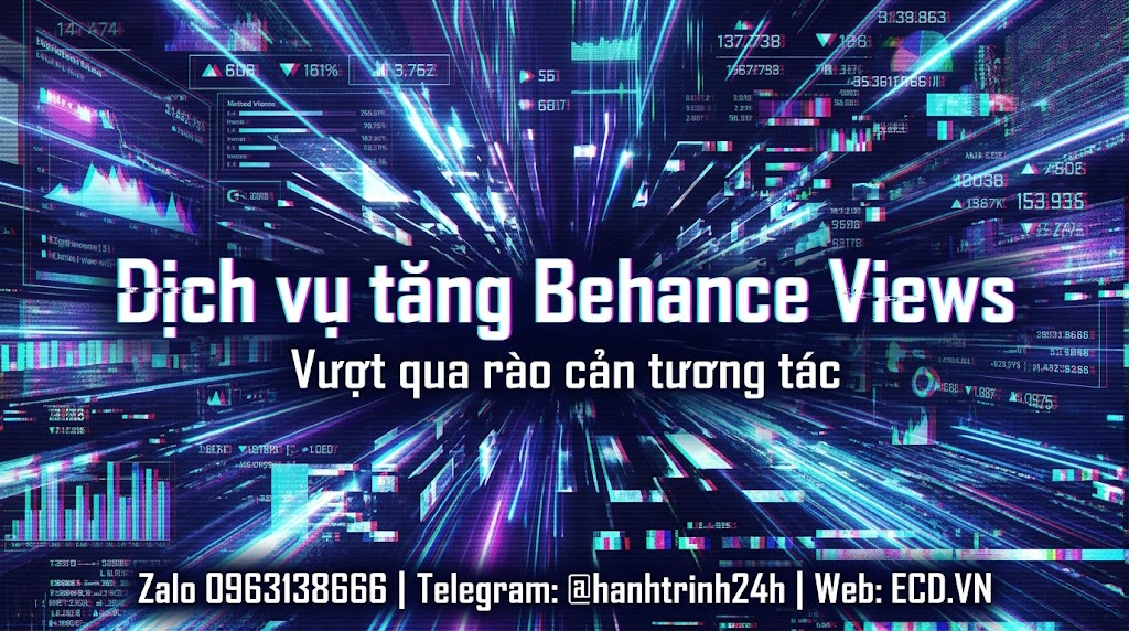 dịch vụ tăng behance views rẻ behance freelancer