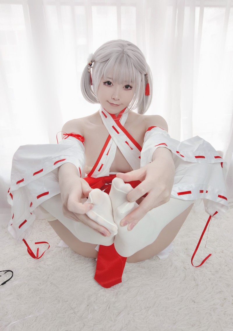 Asagiriai（愛ちゃん）巫女服自拍写真图集 40P 高清美图合集 (150MB)插图5