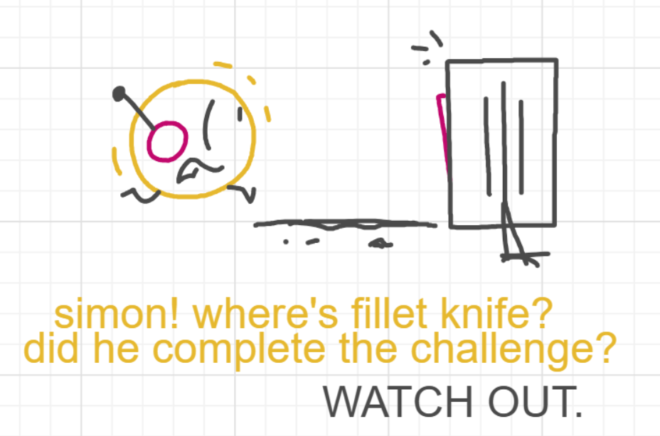 A panel from The Prime Number Few, episode eight of the Board Boards object show by Furretwalk/WalkingFurret.