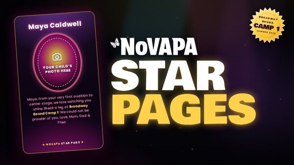 NoVAPA Star Pages - celebrate your camper in the program