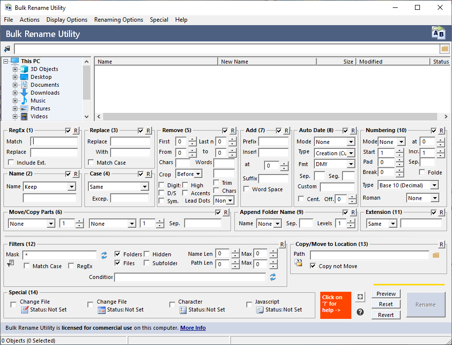 Bulk Rename Utility 3.4.2 Commercial Bulk Rename Utility 3.4.2 Commercial