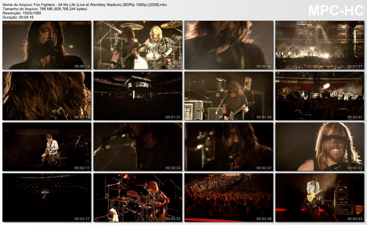 Foo Fighters - All My Life (Live at Wembley Stadium) (BDRip 1080p) [2008]