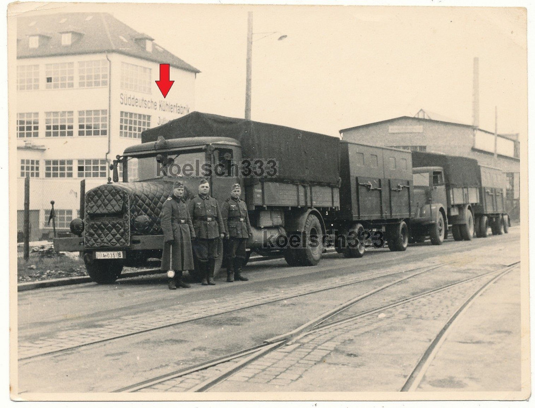 Krupp Wehrmacht LKW Kfz Anhänger Süddeutsche Küh