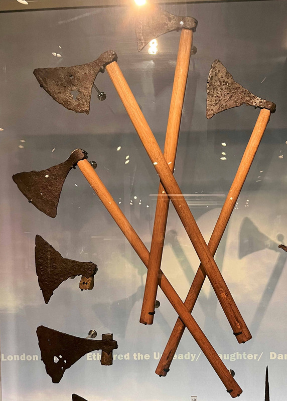 viking axes close up