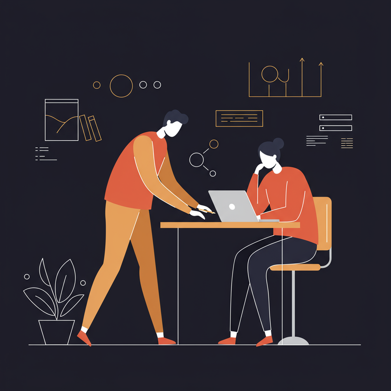 Abstract login illustration