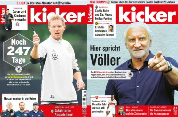 Cover: Kicker Sportmagazin No 82-83 vom 09  und 12  Oktober 2023