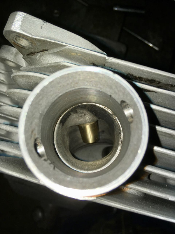 Exhaust port ready for adapter