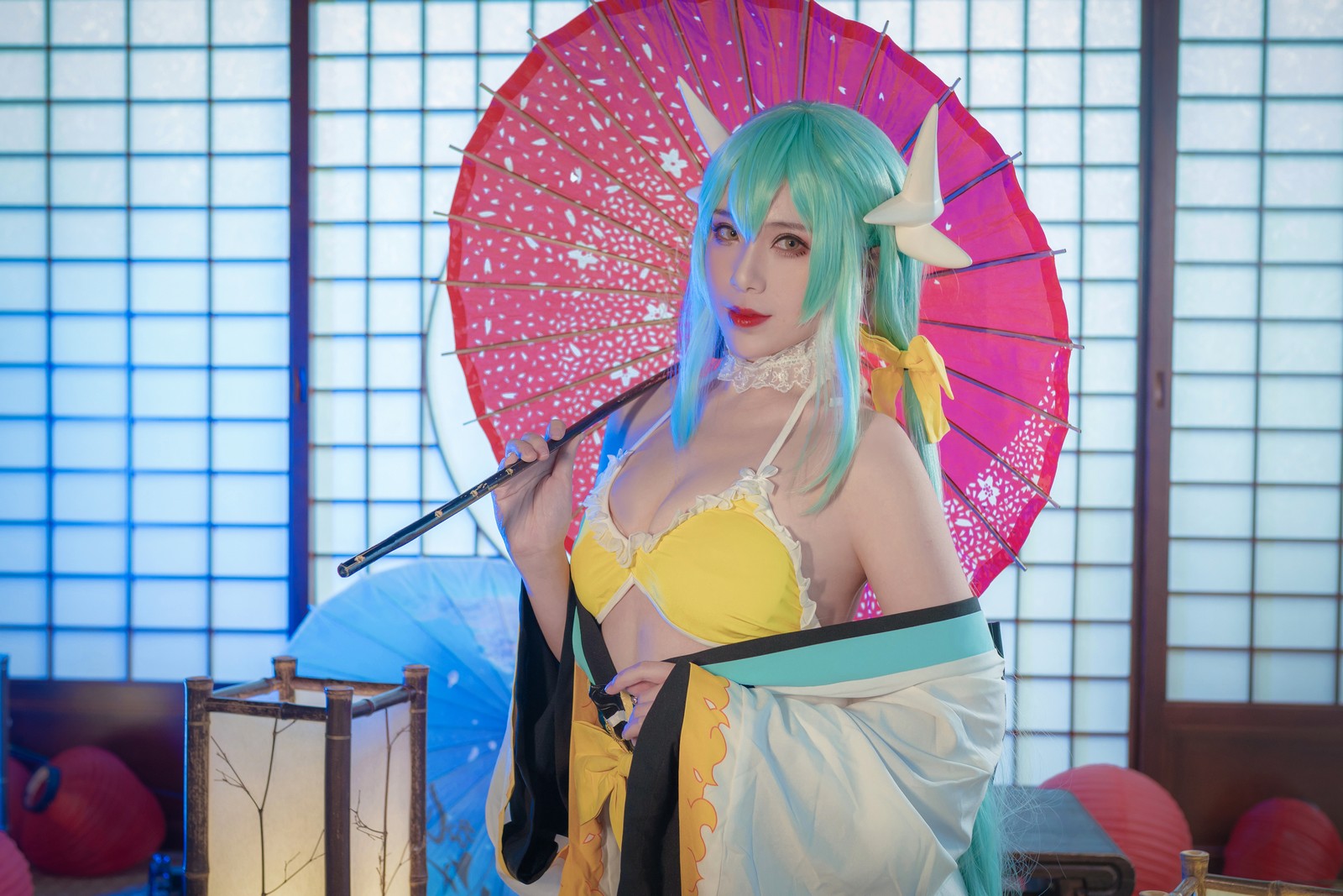 羊大真人 – 清姬泳装 Cosplay 高清写真集（18P-179.5MB）Fate 系列插图4