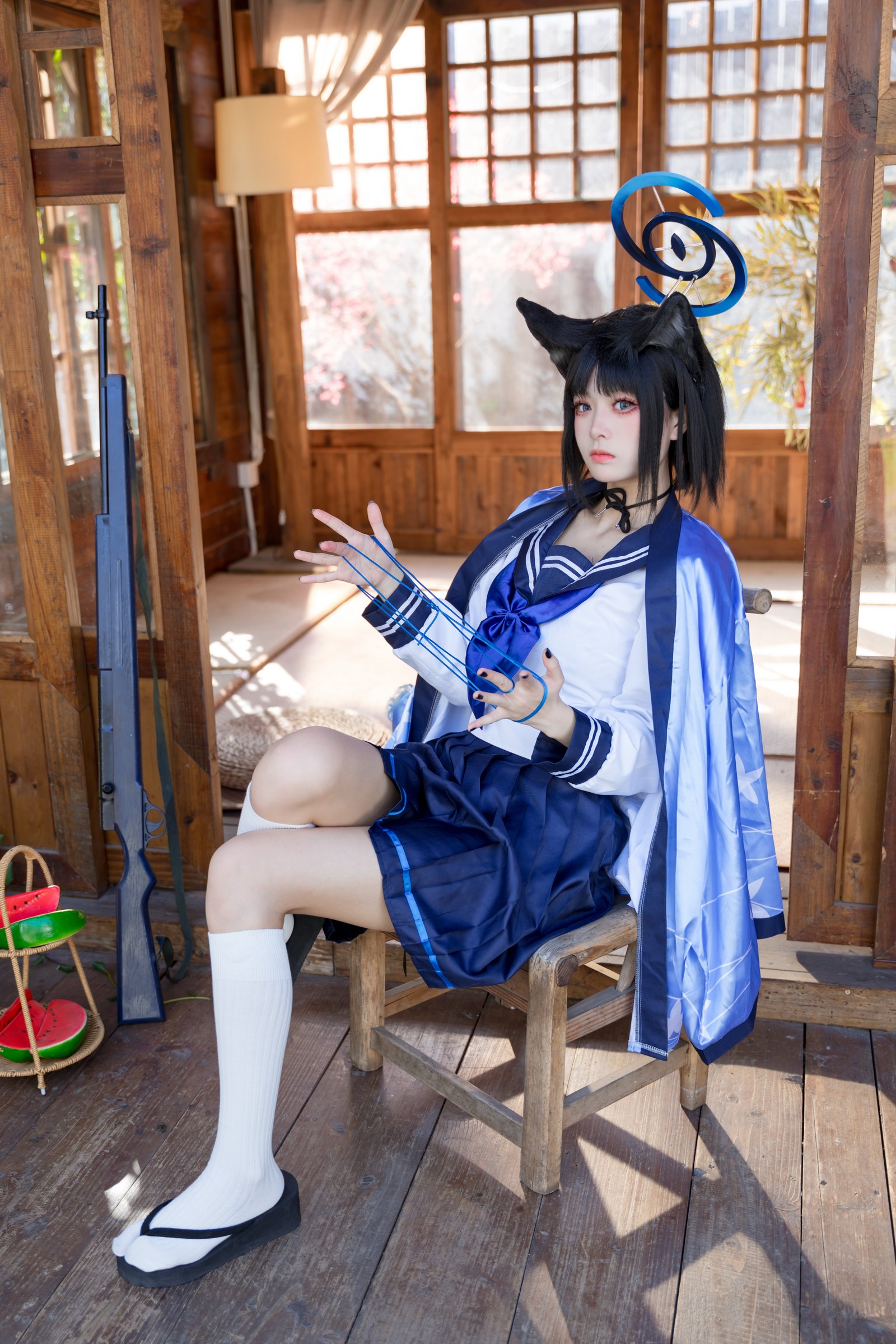 九柒喵 – 桐生桔梗 Cos 高清大合集（88P-470MB）和风旗袍写真插图2