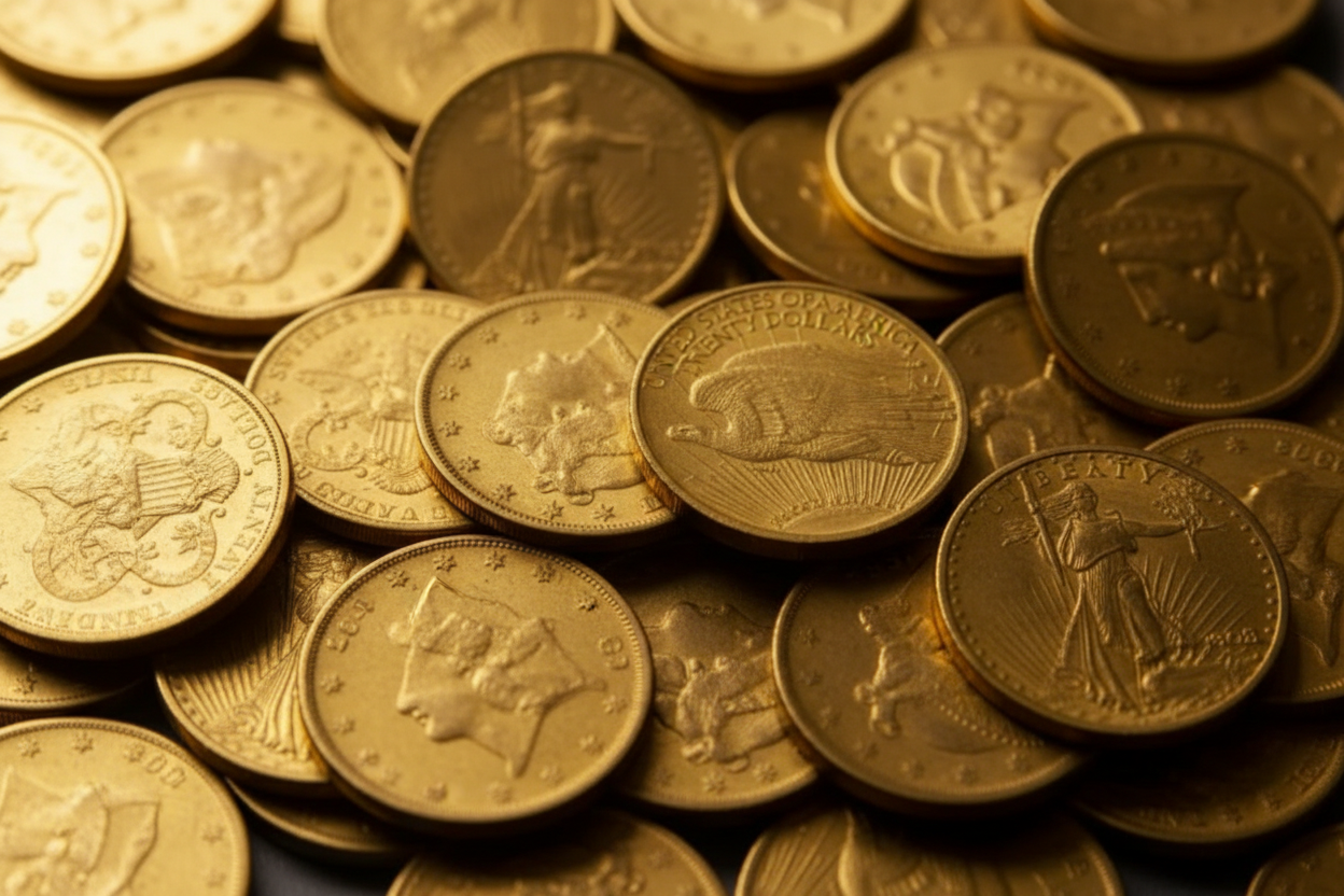 Gold coins and bullion
